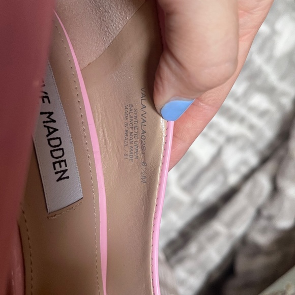 Steve Madden Size 8.5 US Vala Pump in Pink Faux Patent - Picture 7 of 7